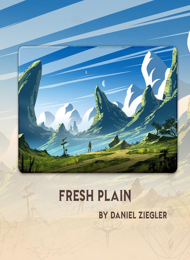 Paramint Fresh Plain (Stitched) - MTG Playmat - Compatible with Magic The Gathering Playmat - Play MTG, YuGiOh, TCG - Original Play Mat Art Designs & Accessories - Image 3